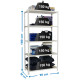 SimonRack Metal Shelving Unit: 1800x900x500 mm, 5 Wooden Shelves, 150 kg per shelf, without screws