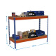 Mesa de trabajo metalica  SimonRack: 900x2100x600 mm, 2 Baldas, 400 kg por balda, sin tornillos