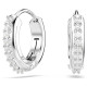 Pendientes Swarovski Matrix Mini Hoop – Cristales Blancos, Baño de Rodio