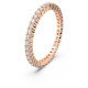 Swarovski Matrix Vittore Ring – White Crystals, Rose Gold Tone (Size 55)