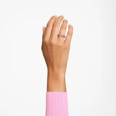 Swarovski Matrix Ring – Pink Crystals, Rose Gold Tone (Size 55)