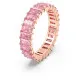 Swarovski Matrix Ring – Pink Crystals, Rose Gold Tone (Size 55)