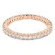 Swarovski Matrix Vittore Ring – White Crystals, Rose Gold Tone (Size 55)
