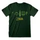 Camiseta de Manga Corta Unisex The Legend of Zelda Icons Verde oscuro
