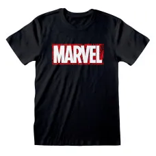 Camiseta de Manga Corta Unisex Marvel Negro