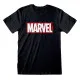Camiseta de Manga Corta Unisex Marvel Negro