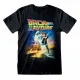 Camiseta de Manga Corta Back to the Future Poster Negro Unisex