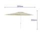 Sunshade Marbueno Beige Polyester Steel 200 x 300 cm