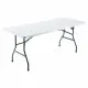 Marbueno Folding Table Resin White 180x70x74 cm Catering, Beach, Camping 10529