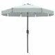 Marbueno Umbrella Steel 8 Ribs D300 cm Polyester White Garden, Pool, Terrace 10491