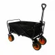 Marbueno Folding Multi-Purpose Trolley Steel 200 KG Black Garden, Beach, Camping 86X50X59 cm