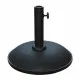 Marbueno Base Sombrilla Redonda Cemento 36x29,5 cm 11KG Negro Jardin, Piscina y Terraza 10444