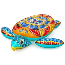 Bestway Inflatable Turtle 183x173 cm with Handles +3 Years Beach Pool 41523