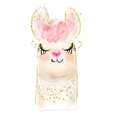 Sheet Crochetts 33 x 43 x 2 cm Llama