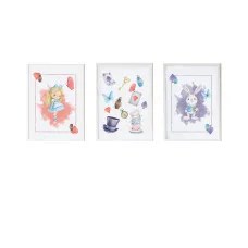 Sheets Crochetts Alice 33 x 43 x 2 cm 3 Pieces