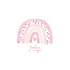 Sheet Crochetts Pink Rainbow 30 x 42 x 1 cm