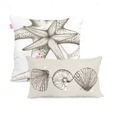 Set of cushion covers HappyFriday Coral reef Multicolour 2 Pieces