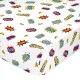 Fitted sheet HappyFriday MR FOX White Multicolour 90 x 200 x 32 cm