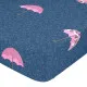 Fitted sheet HappyFriday MR FOX Multicolour Dark blue 60 x 120 x 14 cm Umbrella