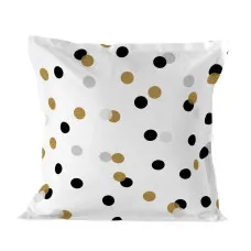 Funda de cojín HappyFriday Blanc Golden Dots Multicolor 60 x 60 cm