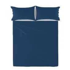 Top sheet HappyFriday Basic Navy Blue 240 x 270 cm