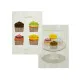 Kitchen Cloth HappyFriday Cupcakes Multicolour 70 x 50 cm (2 Units)