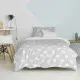 Duvet cover set HappyFriday Basic Kids Grey Single 2 Pieces