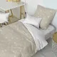 Duvet cover set HappyFriday Basic Kids Beige Single 2 Pieces