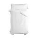 Duvet cover set HappyFriday Basic Kids White Single 2 Pieces