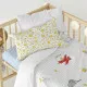 Juego de funda nórdica HappyFriday Le Petit Prince Son Monde Multicolor Cuna de Bebé 2 Piezas