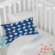 Juego de funda nórdica HappyFriday Moshi Moshi Whale Multicolor Cuna de Bebé 2 Piezas