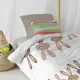 Duvet cover set HappyFriday Moshi Moshi Rabbit Family Multicolour Single 2 Pieces
