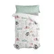 Duvet cover set HappyFriday Moshi Moshi Best Buddies Multicolour Single 2 Pieces