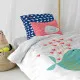 Duvet cover set HappyFriday Moshi Moshi Whale Multicolour Single 2 Pieces