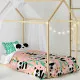 Duvet cover set HappyFriday Moshi Moshi Panda Garden Pink Single 2 Pieces