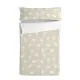 Quilted Zipper Bedding HappyFriday Basic Clouds Beige 105 x 200 cm