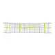 Funda de almohada HappyFriday Blanc Firefly Multicolor 45 x 110 cm