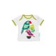 Camiseta de Manga Corta Infantil HappyFriday Moshi Moshi Pretty Parrots Multicolor 6-9 Meses
