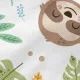 Sábana Bajera Ajustable HappyFriday Moshi Moshi Happy Sloth Multicolor 70 x 140 x 14 cm
