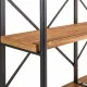 Shelve Alexandra House Living Brown Black Grey Iron Fir wood 35 x 79 x 120 cm