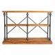 Shelve Alexandra House Living Brown Black Grey Iron Fir wood 35 x 79 x 120 cm