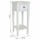 Side table Alexandra House Living White 33 x 78 x 33 cm
