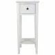 Side table Alexandra House Living White 33 x 78 x 33 cm
