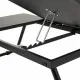 Folding desk Alexandra House Living Black 35 x 20 x 61 cm