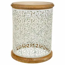 Centre Table Alexandra House Living Brown Metal Fir wood MDF Wood 43 x 55 x 43 cm