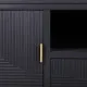 Sideboard Alexandra House Living Golden Dark grey 40 x 61 x 121 cm