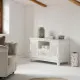 Cómoda Alexandra House Living Blanco Madera MDF 42 x 60 x 100 cm