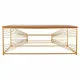 Centre Table Alexandra House Living Gold Natural Iron Fir wood MDF Wood 70 x 50 x 130 cm