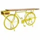Recibidor Alexandra House Living Bike Amarillo Hierro Madera de mango 46 x 93 x 187 cm