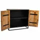 Consola Alexandra House Living Negro Madera Hierro 40 x 82 x 89 cm